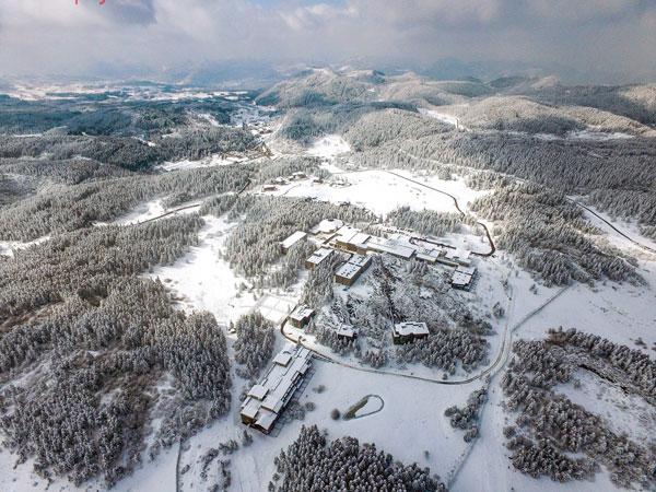 仙女山雪景图